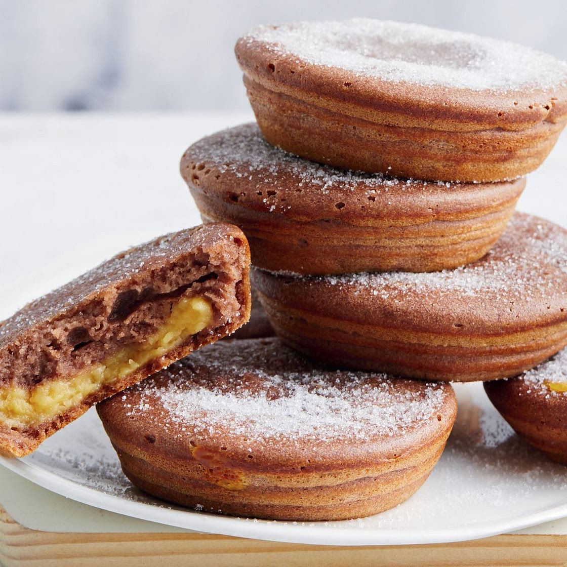Pie maker Caramilk custard-filled doughnuts recipe