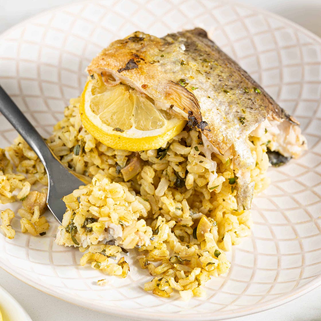 Oven-Baked Stuffed Trout with Chermoula Rice