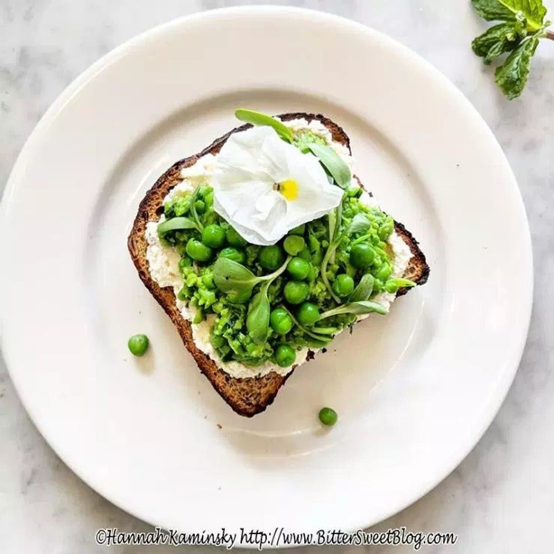 Spring Pea Toast