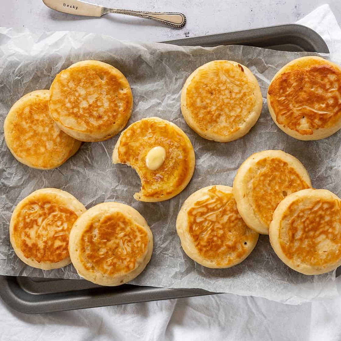 My Gluten Free Crumpets Recipe (vegan/dairy free option + low FODMAP)