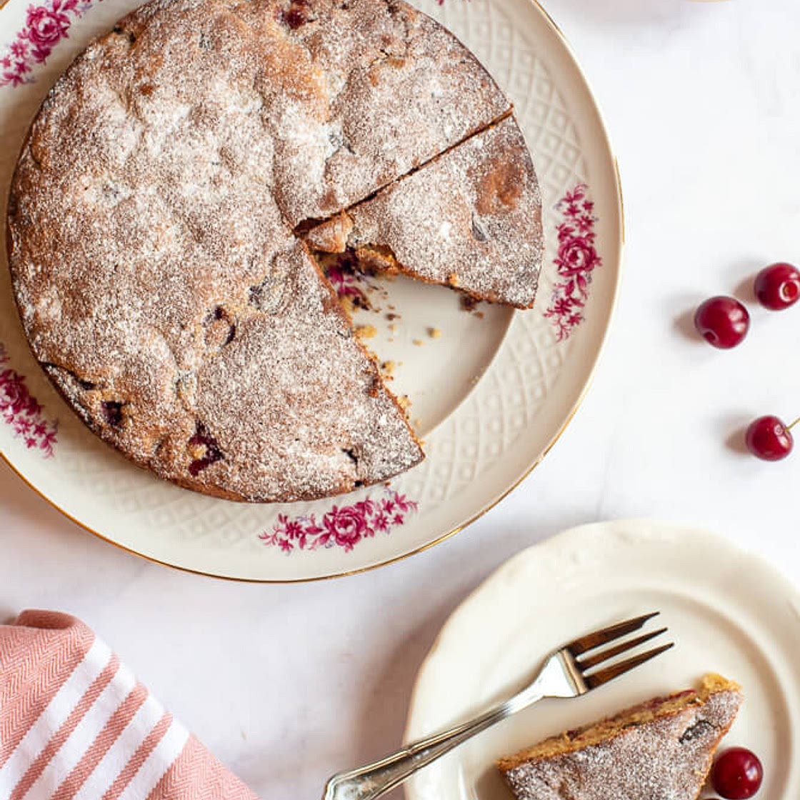 Sour Cherry Chocolate Cake