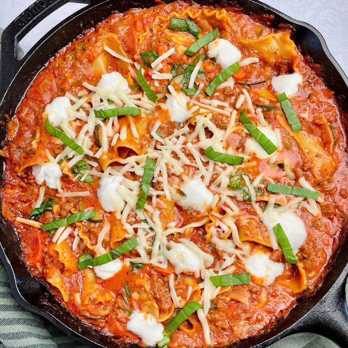 Vegan Skillet Lasagna