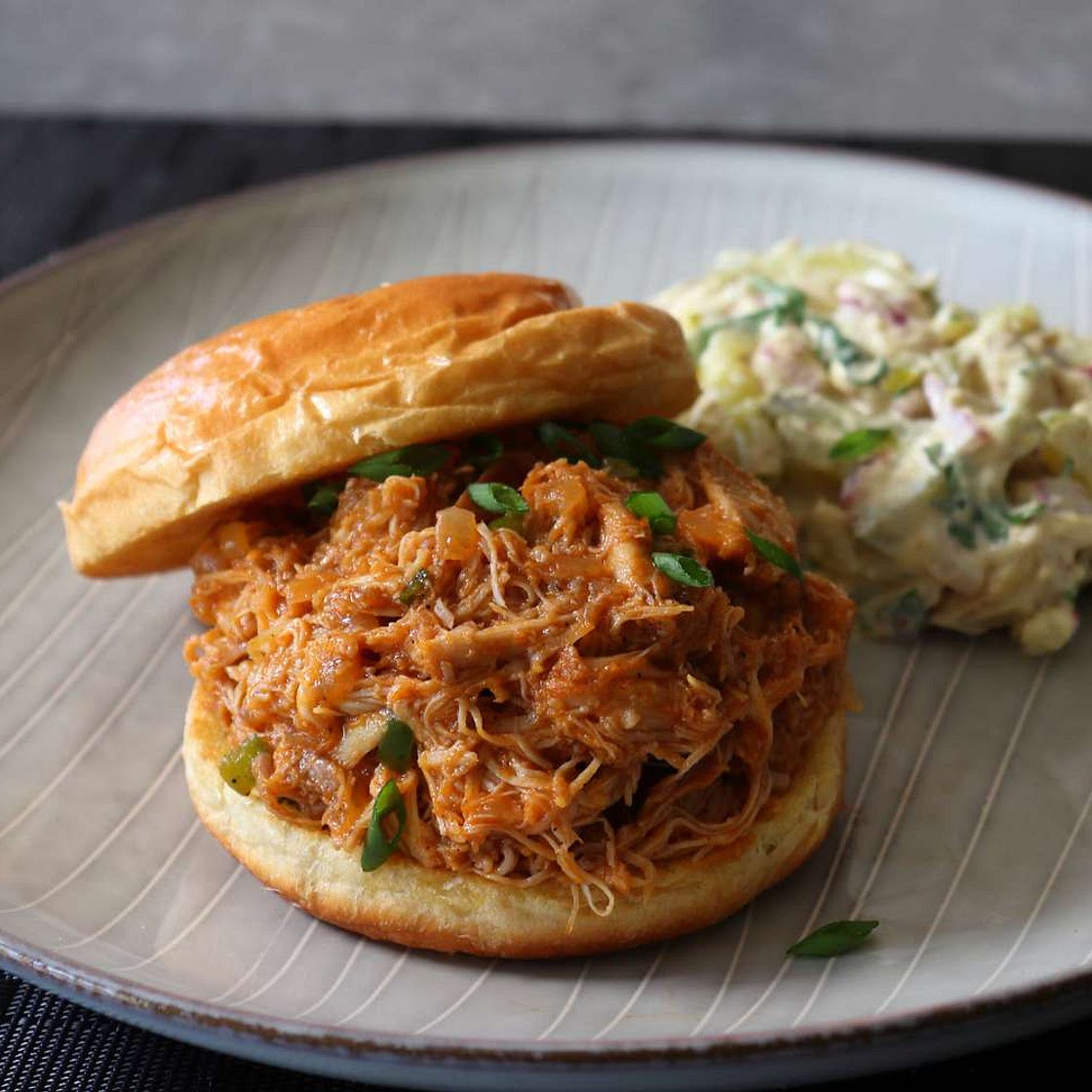 Pulled Chicken Sloppy Joes (Sloppy Chickens)