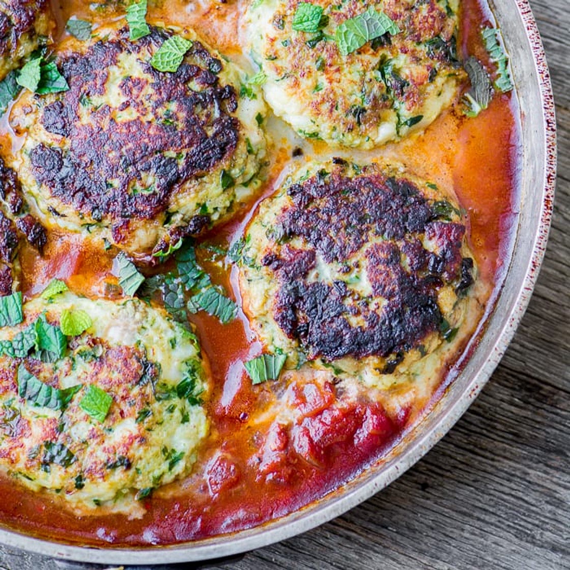 Ottolenghi’s Cod Cakes in Tomato Sauce