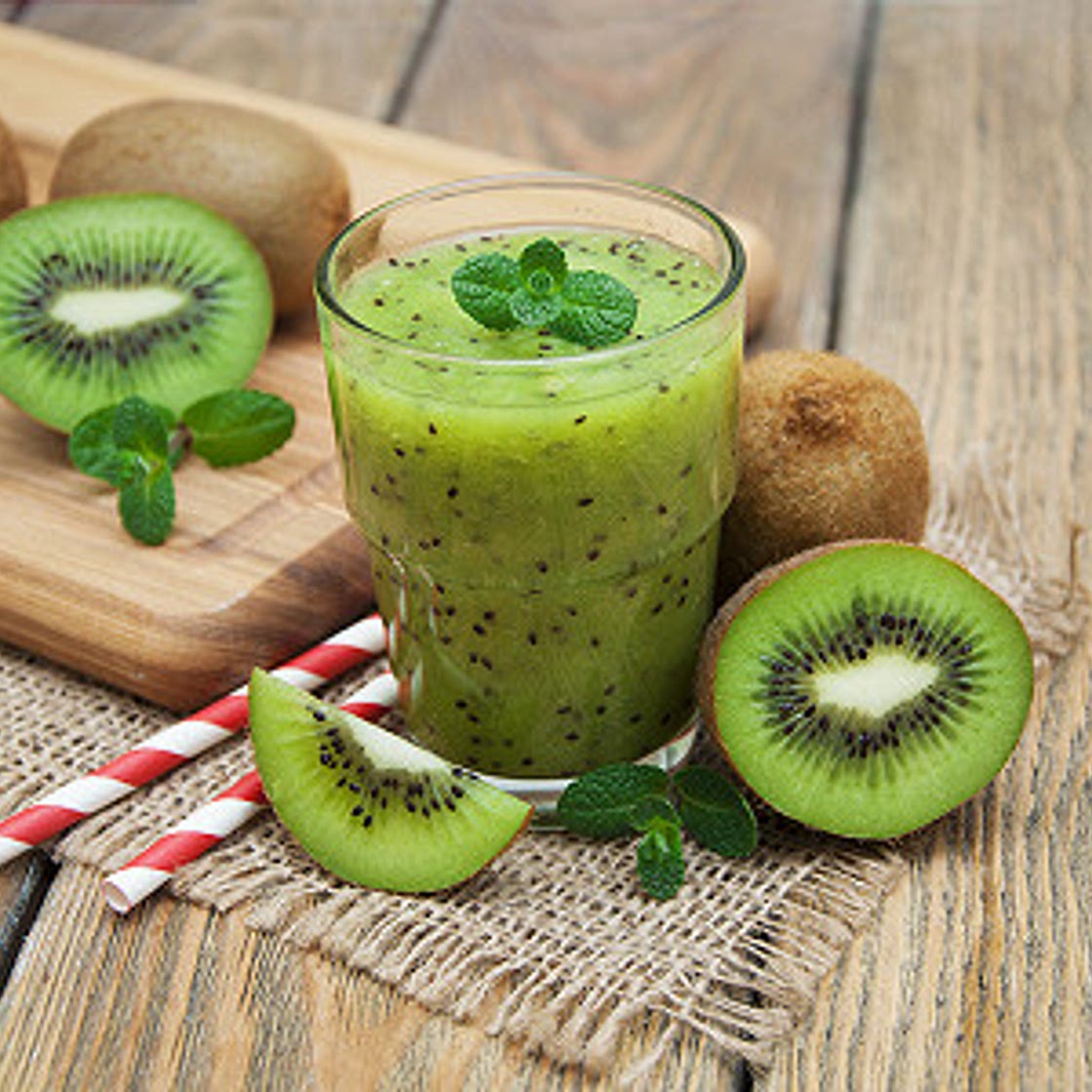 Smoothie kiwi citron miel