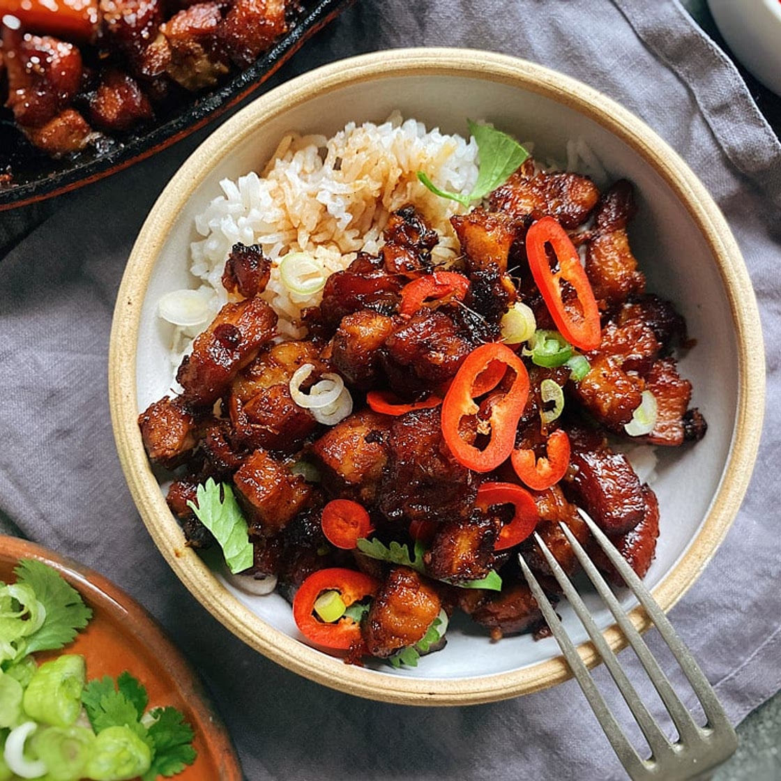 Twice Cooked Sticky Pork Belly