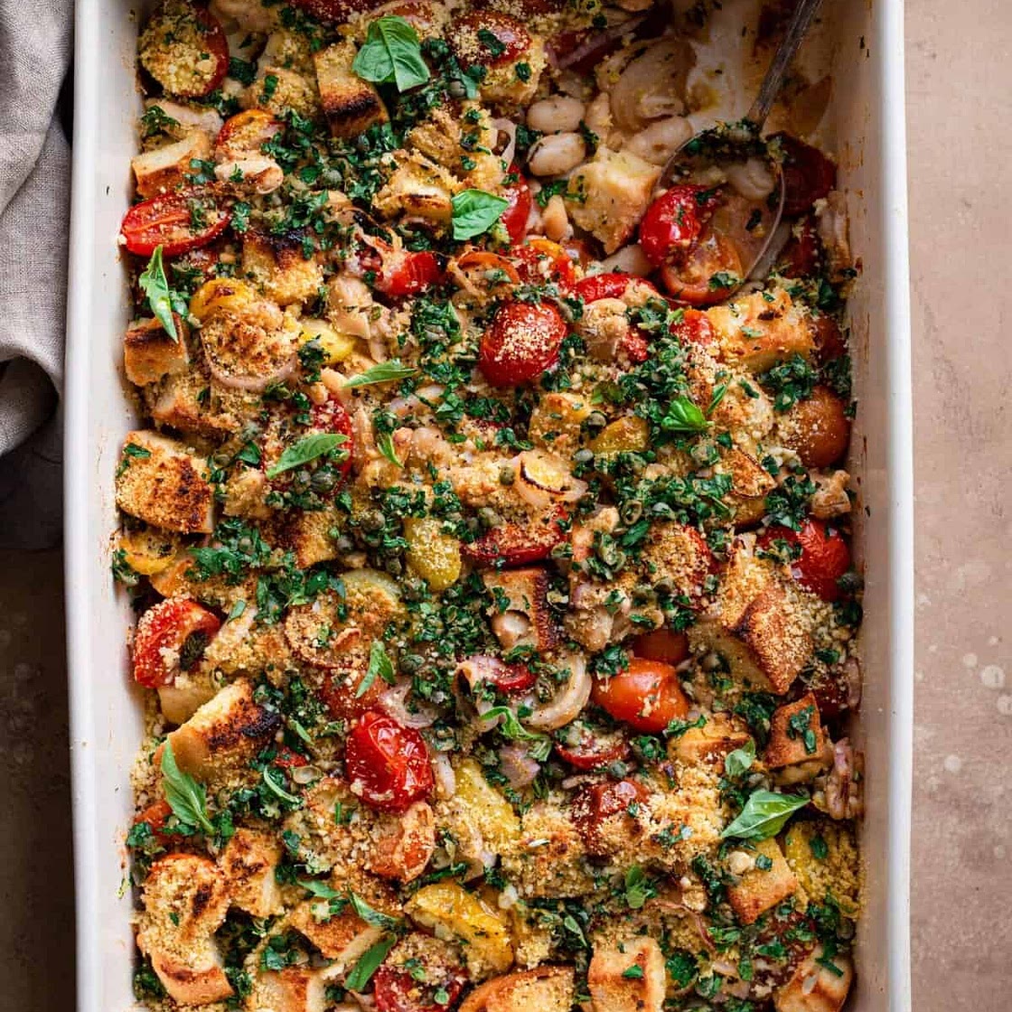 Tomato and White Bean Casserole