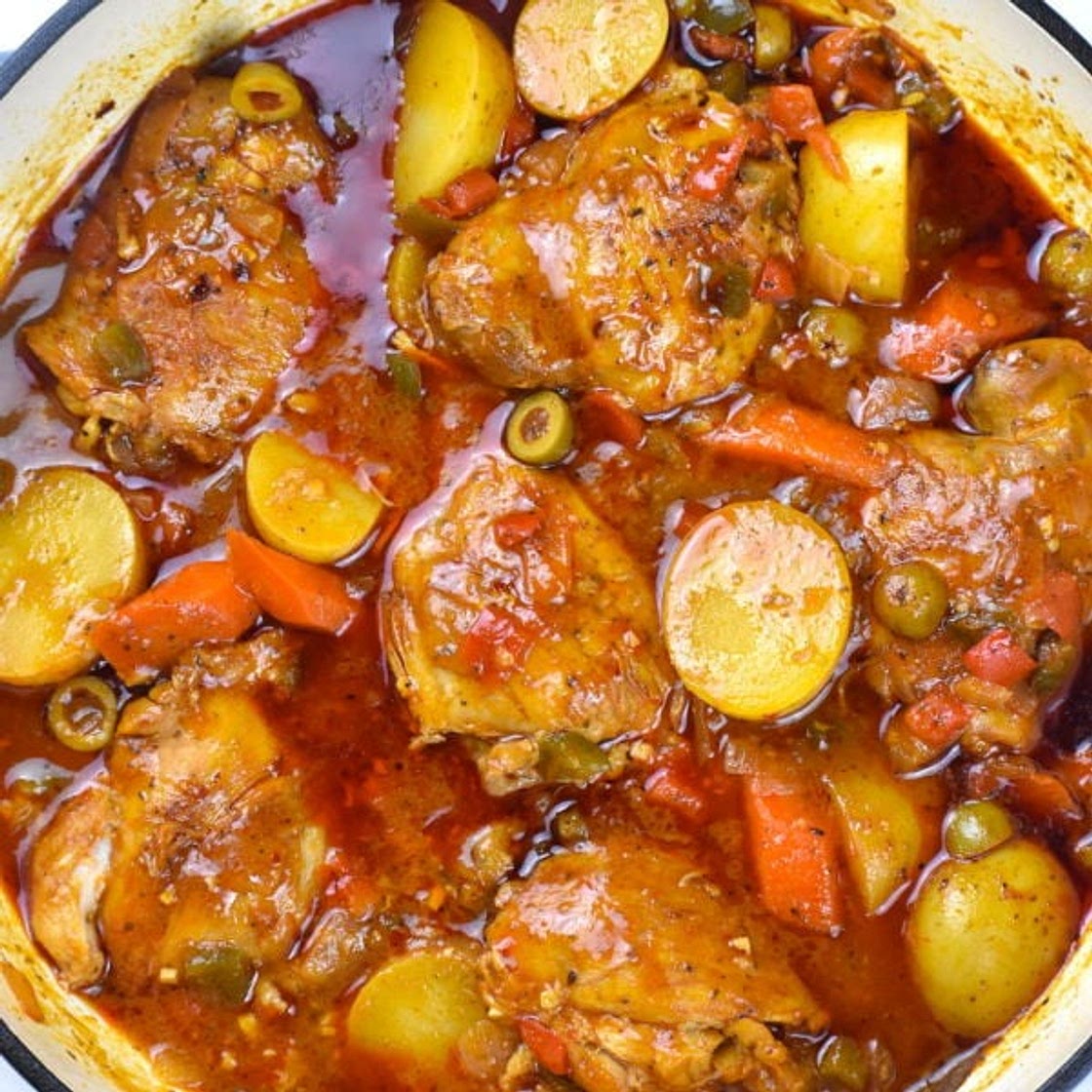 Fricase de Pollo (Cuban Pollo Fricassee)