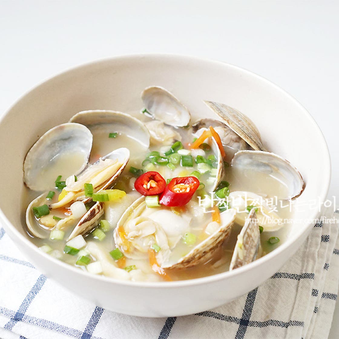 바지락 수제비 만드는법 깔끔시원한 국물