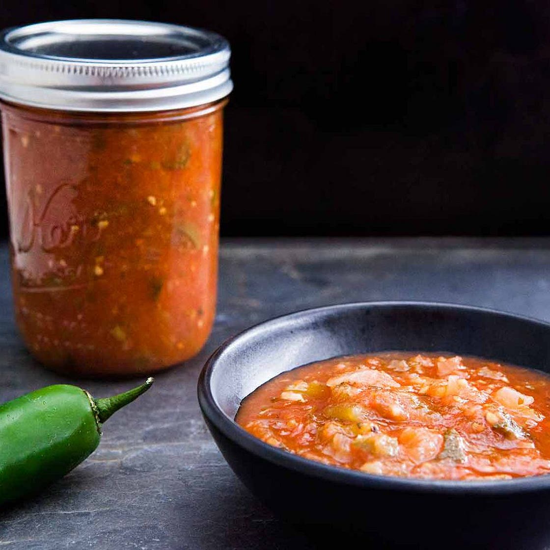 Canned Tomato Salsa