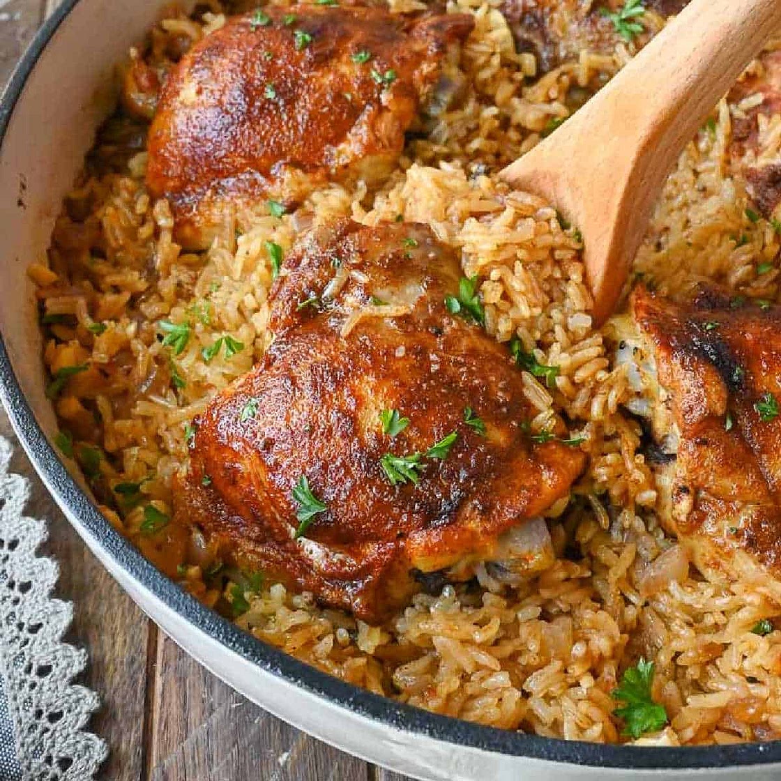 Paprika Chicken and Rice Bake