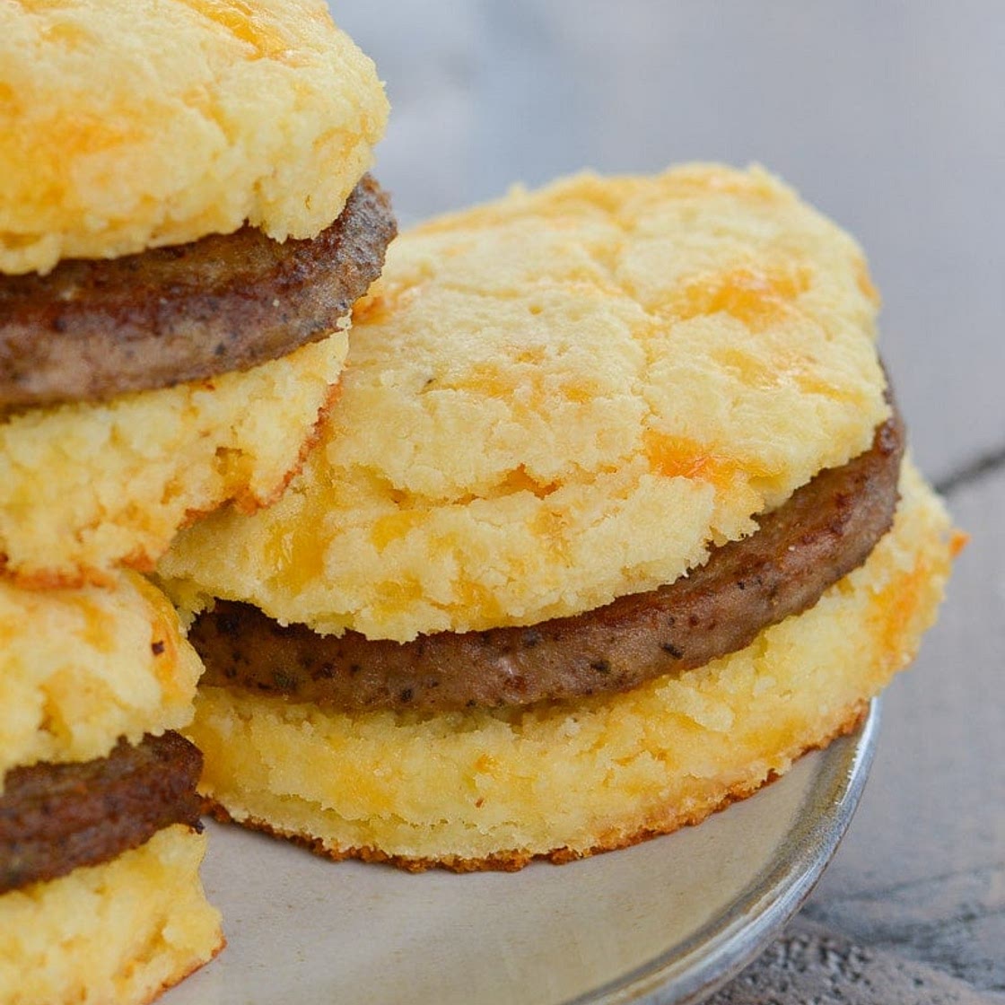 Keto Sausage and Biscuits