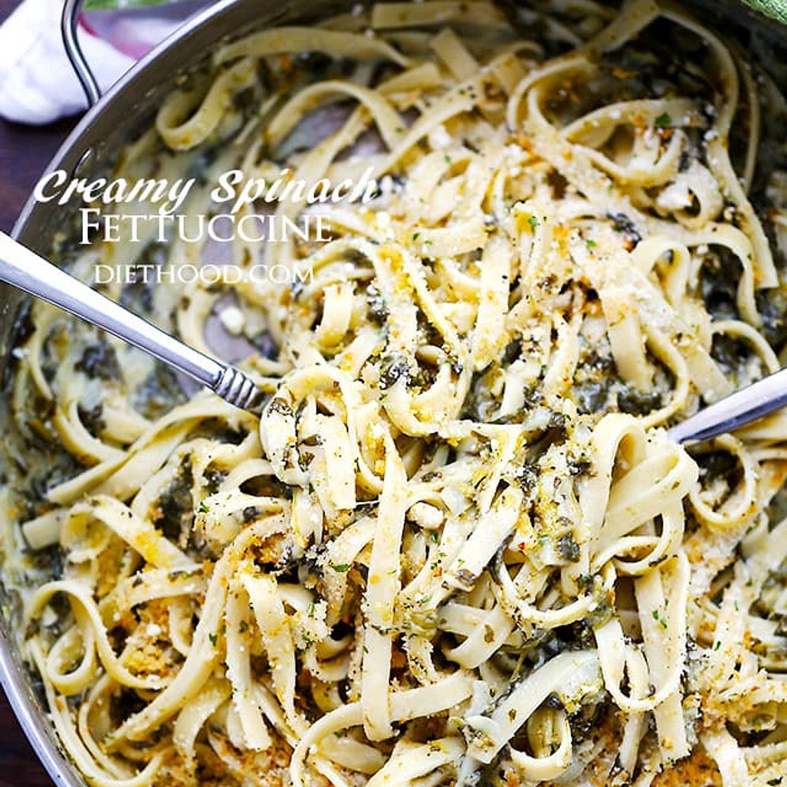 Spinach Fettuccine