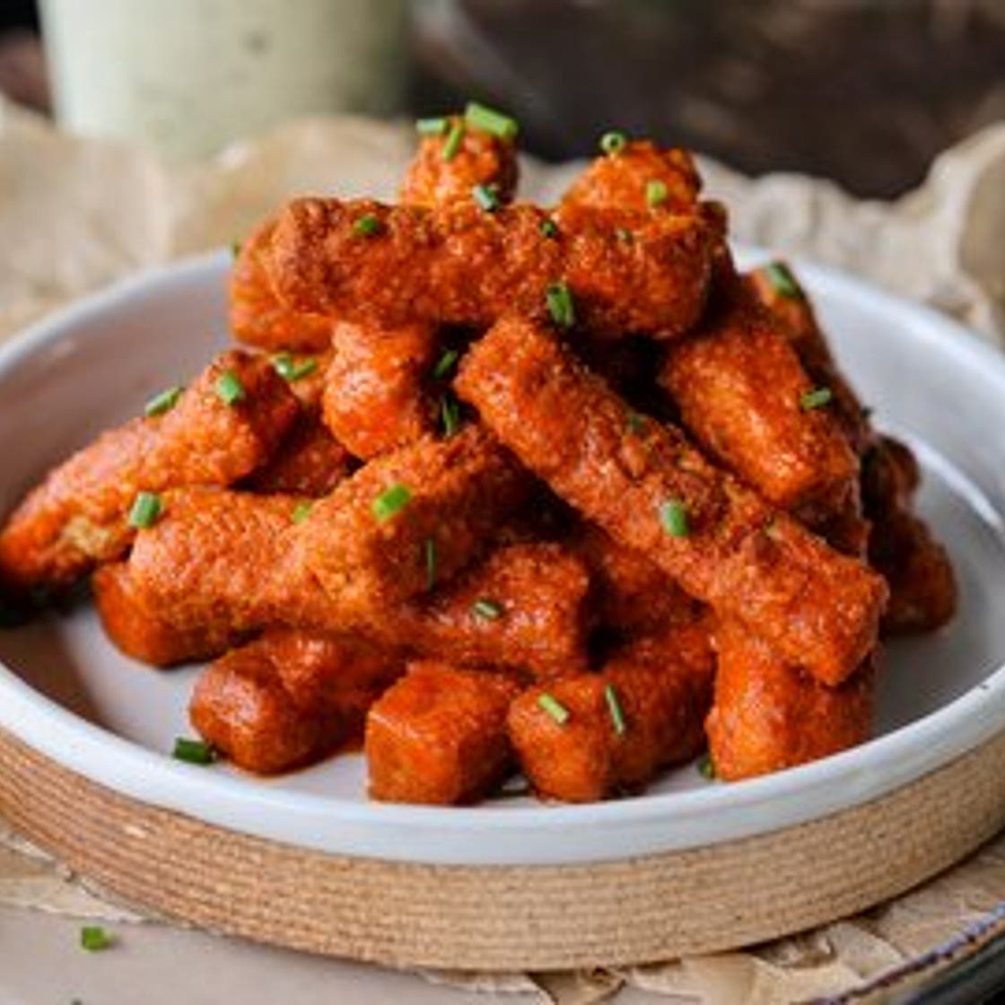 Buffalo Style Tofu Strips
