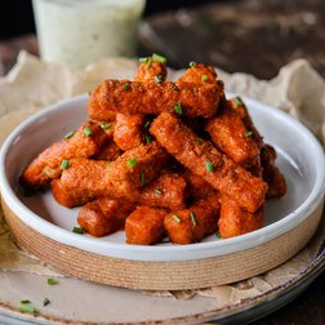 Buffalo Style Tofu Strips