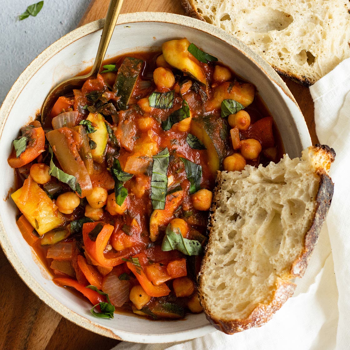 Chickpea Ratatouille Without Eggplant
