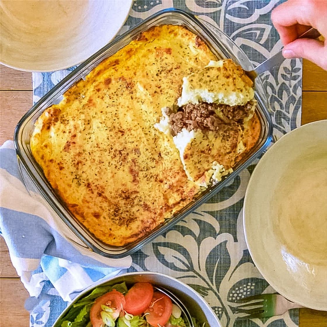 Keto Cottage Pie - Cauliflower Mash & Ground Beef