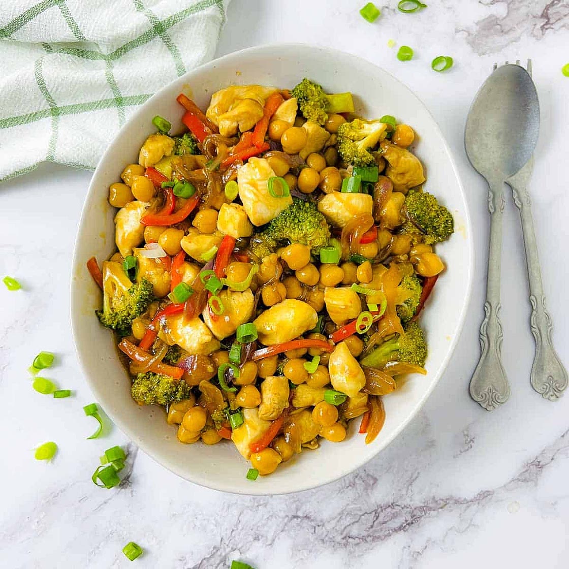 Chicken Chickpea Stir Fry