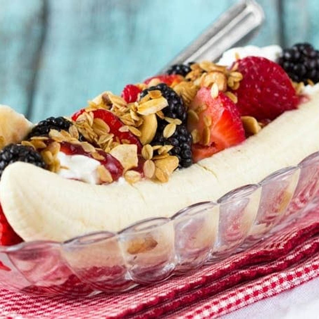 Healthy Breakfast Banana Split