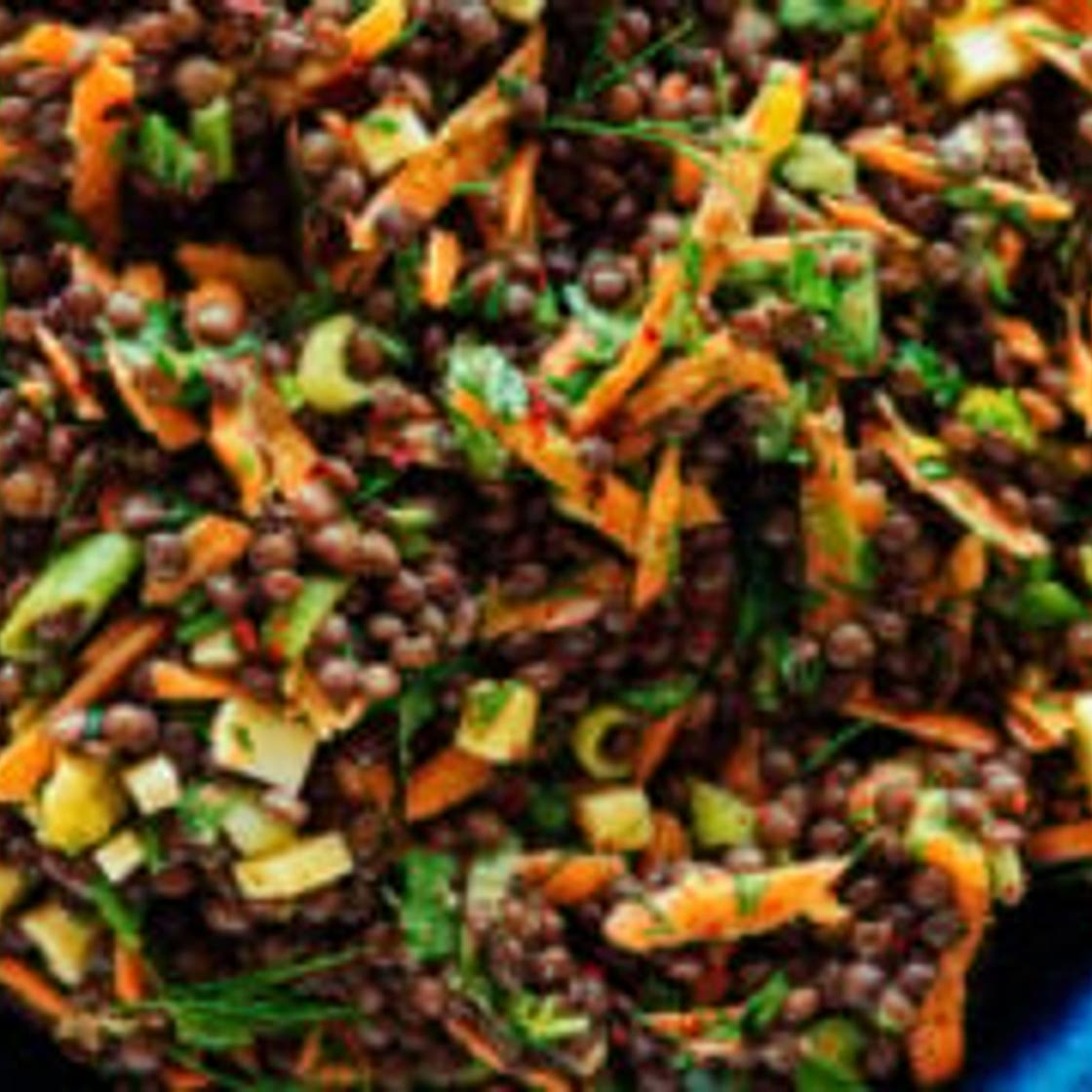 Tangy Lentil Salad with Dill & Pepperoncini
