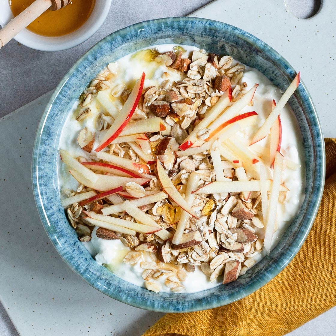 Hüttenkäse-Frühstück mit Crunch