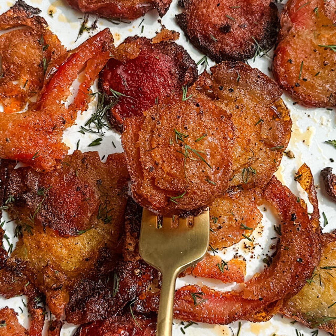 Crispy Baked Smashed Beets