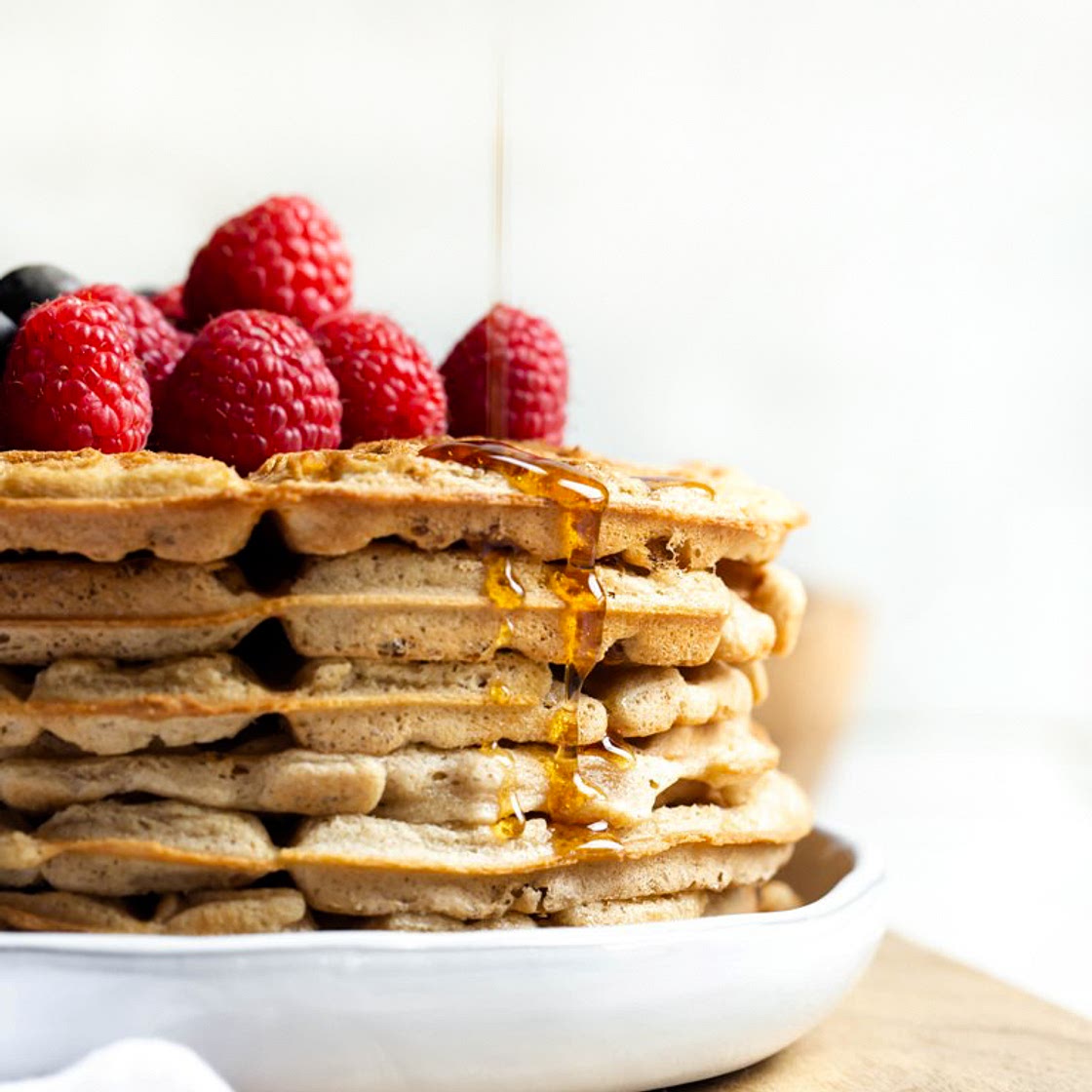 Vegan Vanilla Cake Waffles