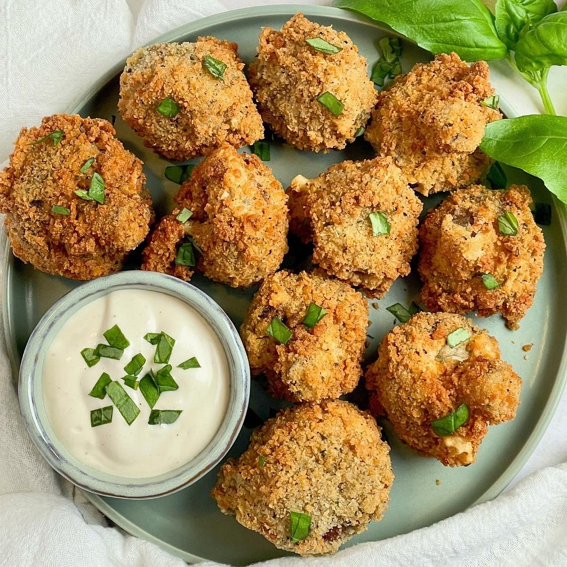 Vegan Breaded Mushrooms