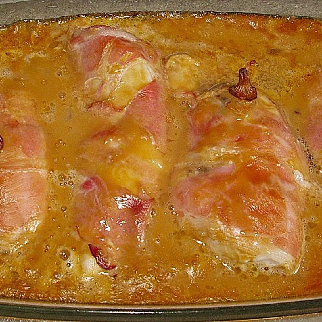 Überbackene Hähnchenbrust