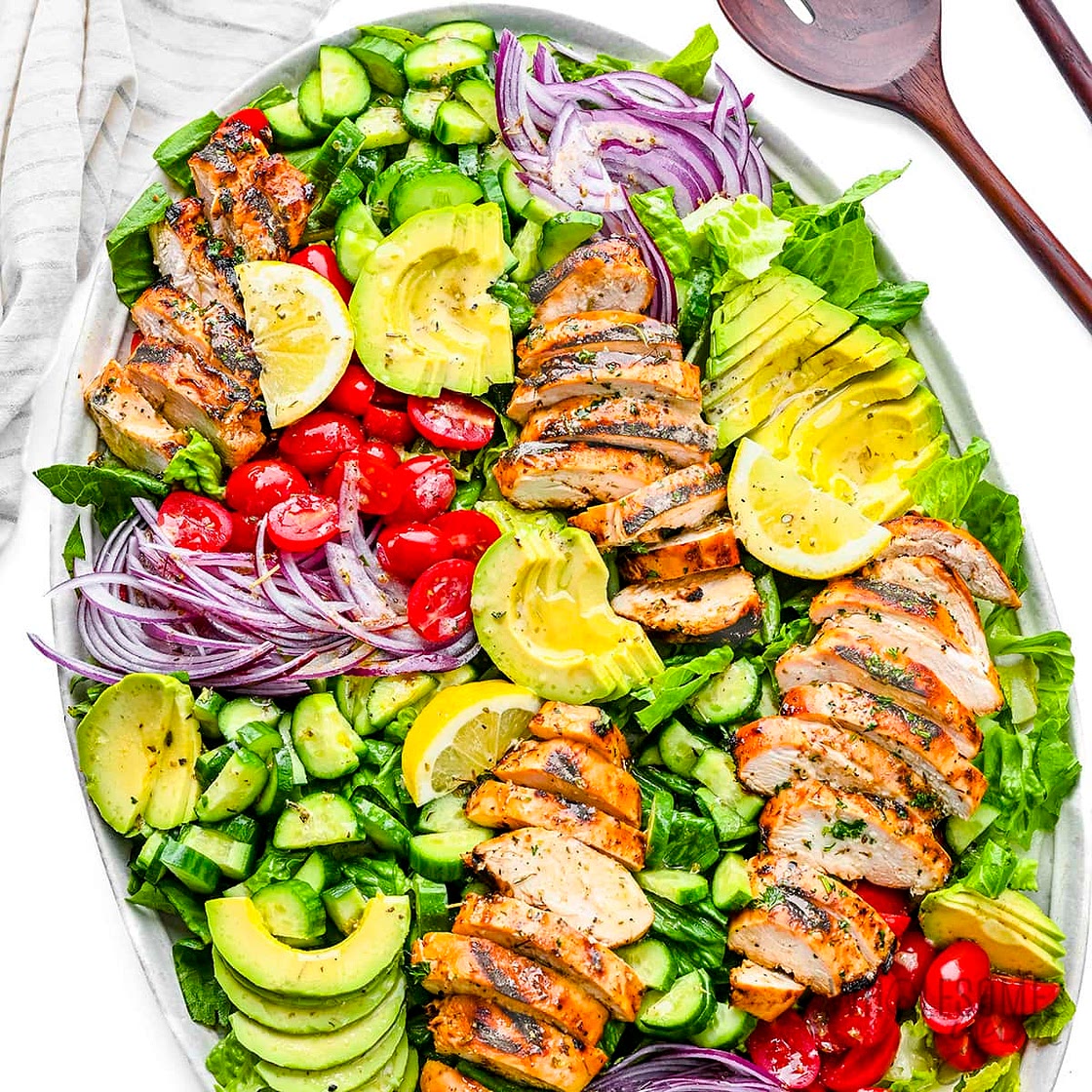 Grilled Chicken Salad (Easy In 30 Minutes!)