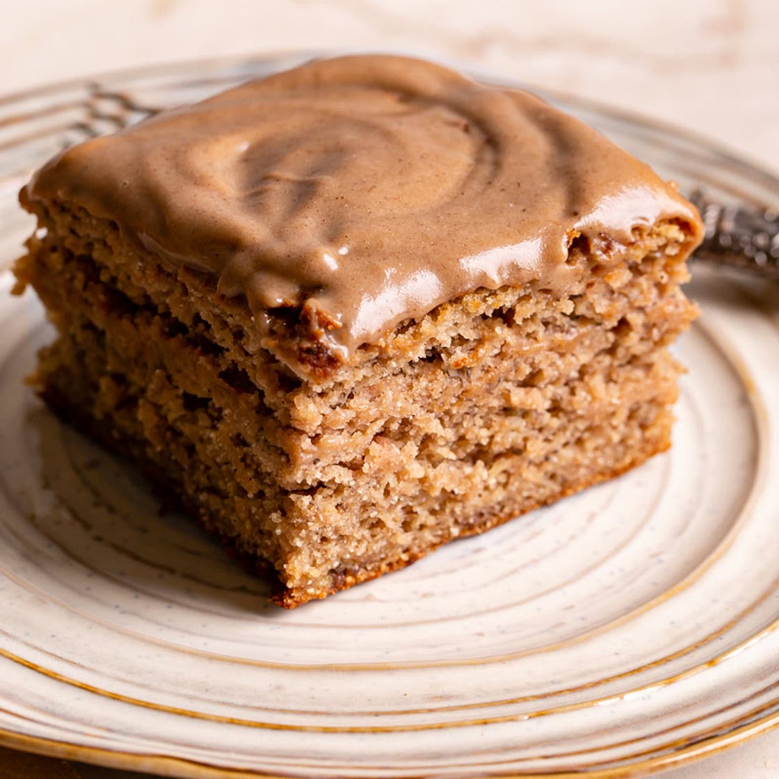 Maple Tahini Banana Bread Bars