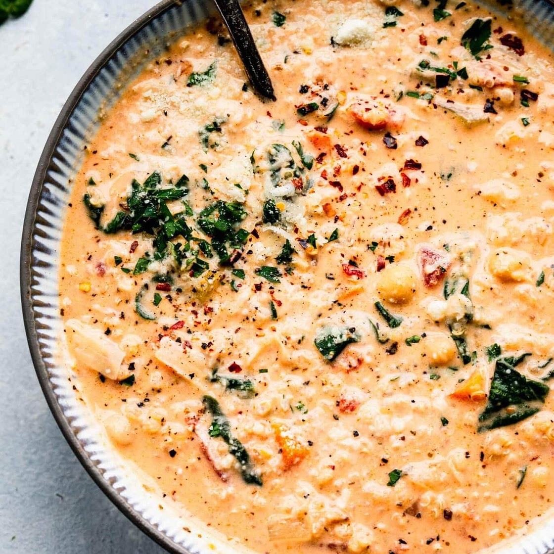 Creamy Italian Quinoa Soup