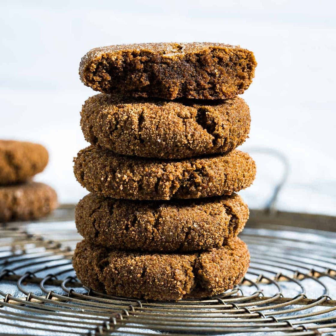 Gluten-Free Ginger Molasses Cookies