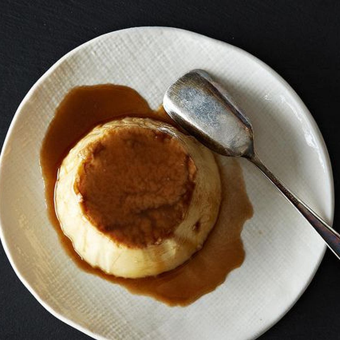 Flans with Muscovado Sauce