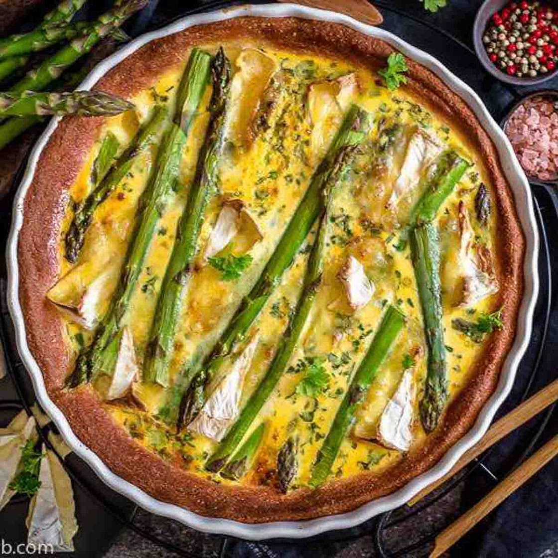 Easy Asparagus Keto Quiche