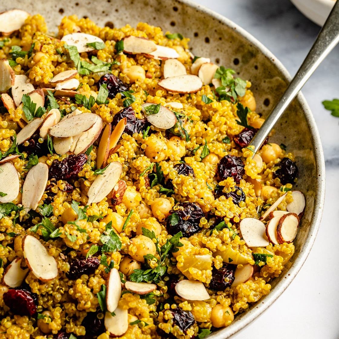 One Pot Moroccan-Inspired Chickpea Quinoa Salad