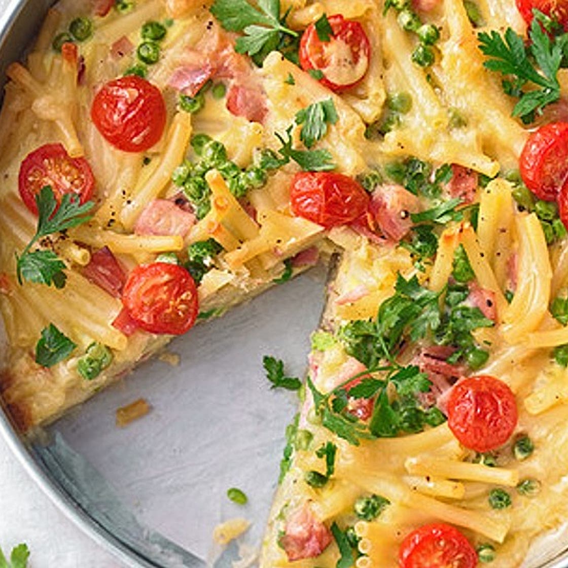 Schnelle Makkaroni-Quiche