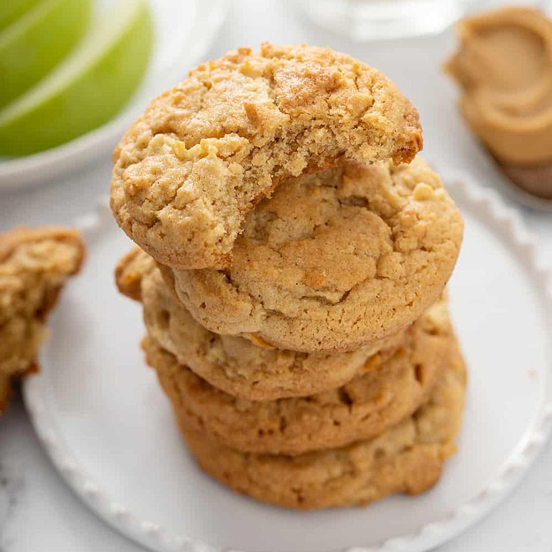 Apple Peanut Butter Cookies