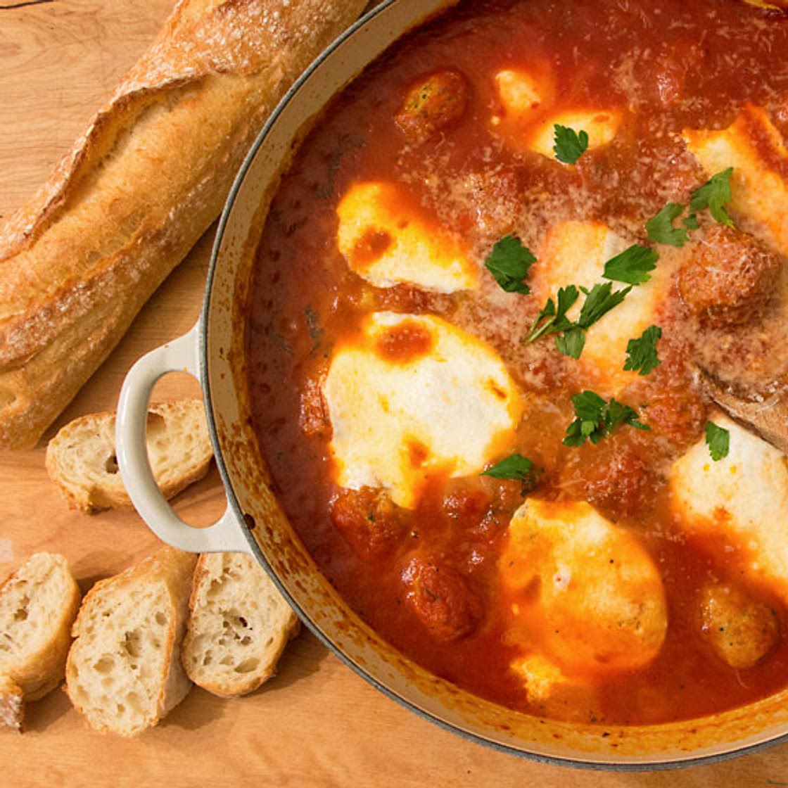 Easy Meatball and Mozzarella Appetizer