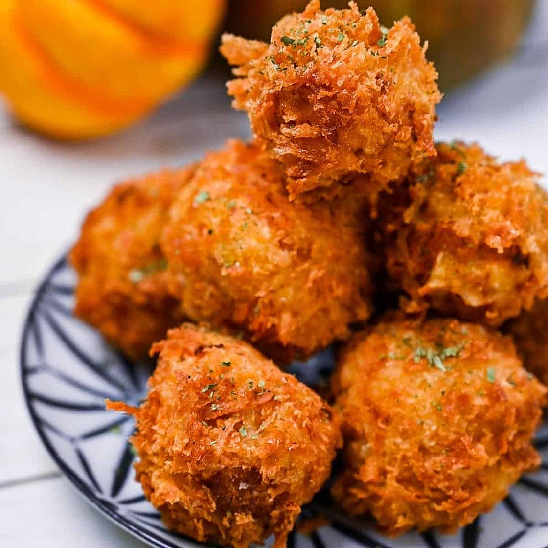 Kabocha Korokke (Japanese Pumpkin Croquettes)