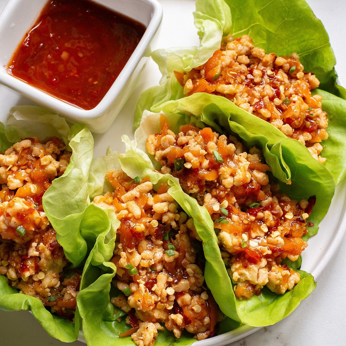 Keto Asian Chicken Lettuce Wraps