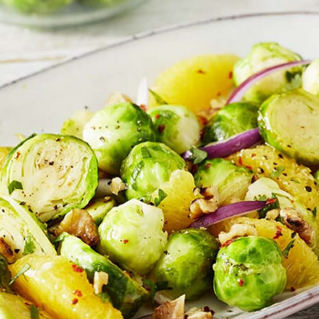 Veganer Rosenkohlsalat