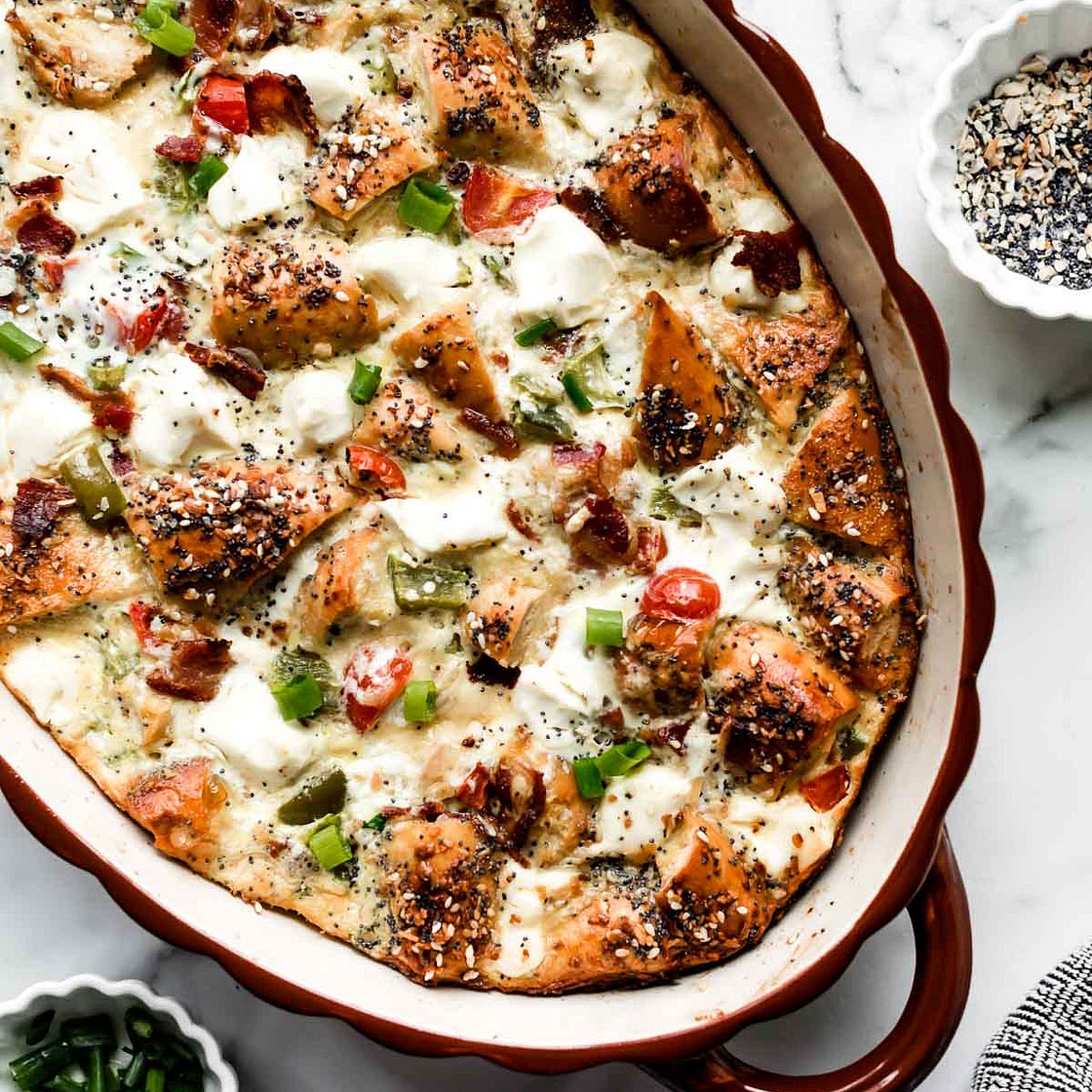 Everything Bagel Breakfast Casserole