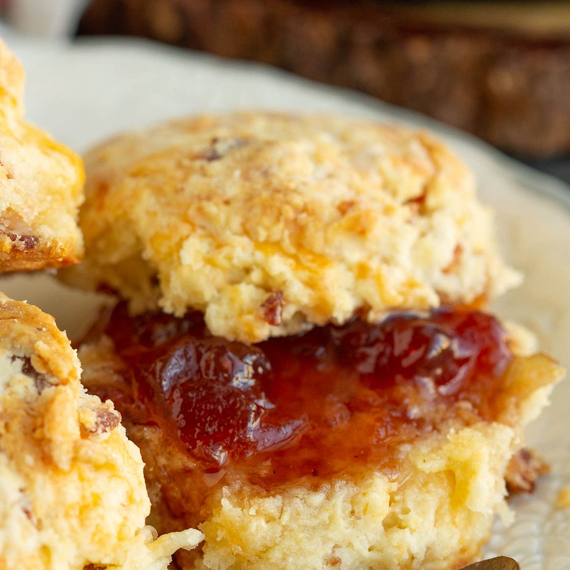 Small Batch Bacon Cheddar Buttermilk Biscuits