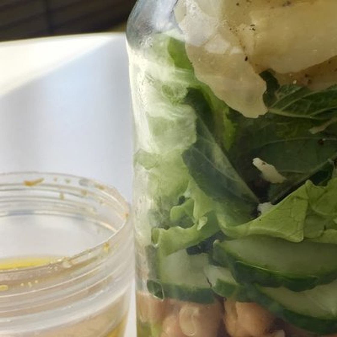 Chickpea & Chicken Salad with Mustard Dressing