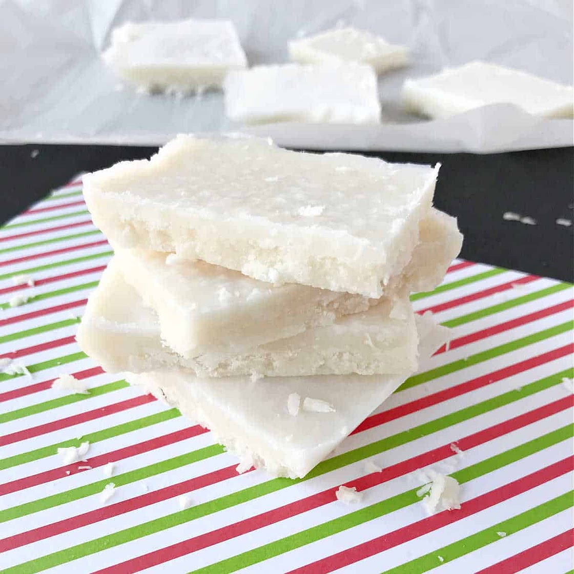 Peppermint Coconut Fudge