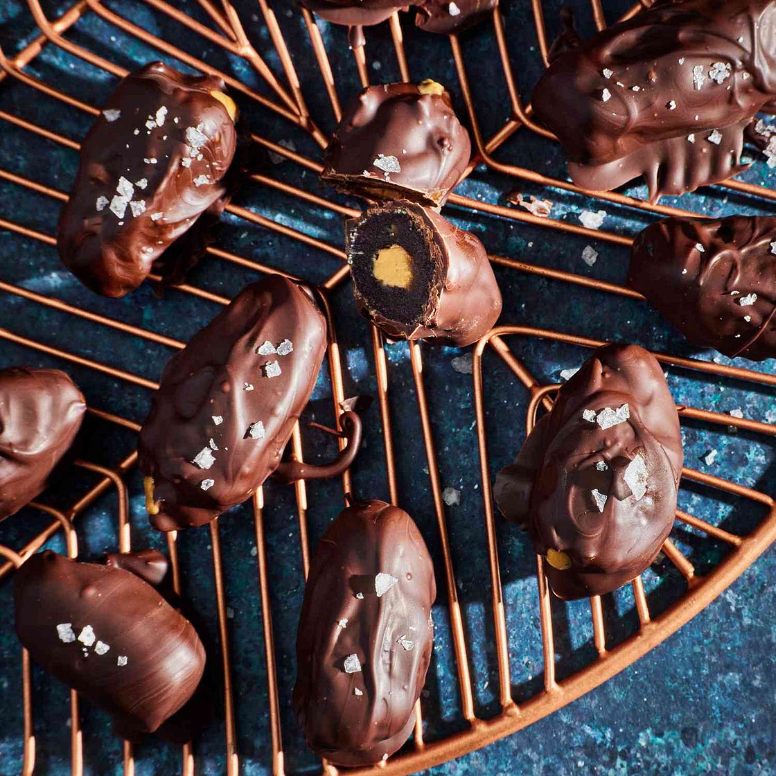 3-Ingredient Chocolate & Almond Butter Dates