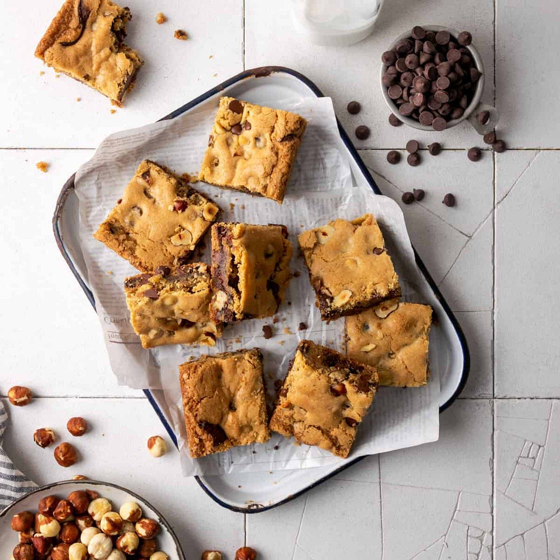 Chocolate Chip Nutella Bars