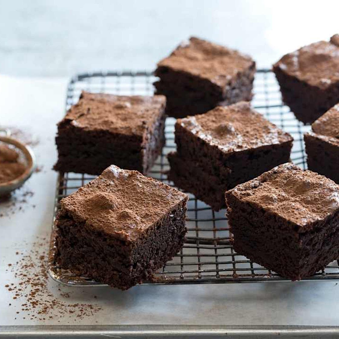 Decadent dark chocolate brownies
