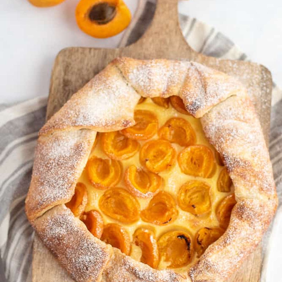 Apricot Semolina Galette